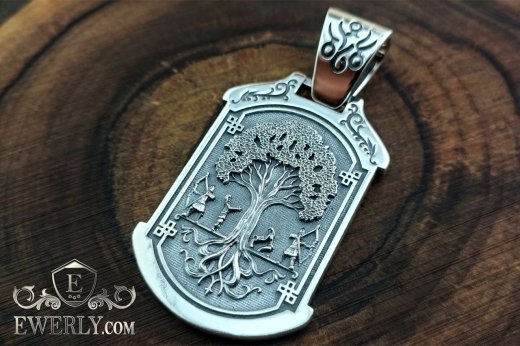 Pendant "Tree of Life" of silver, buy silver amulet